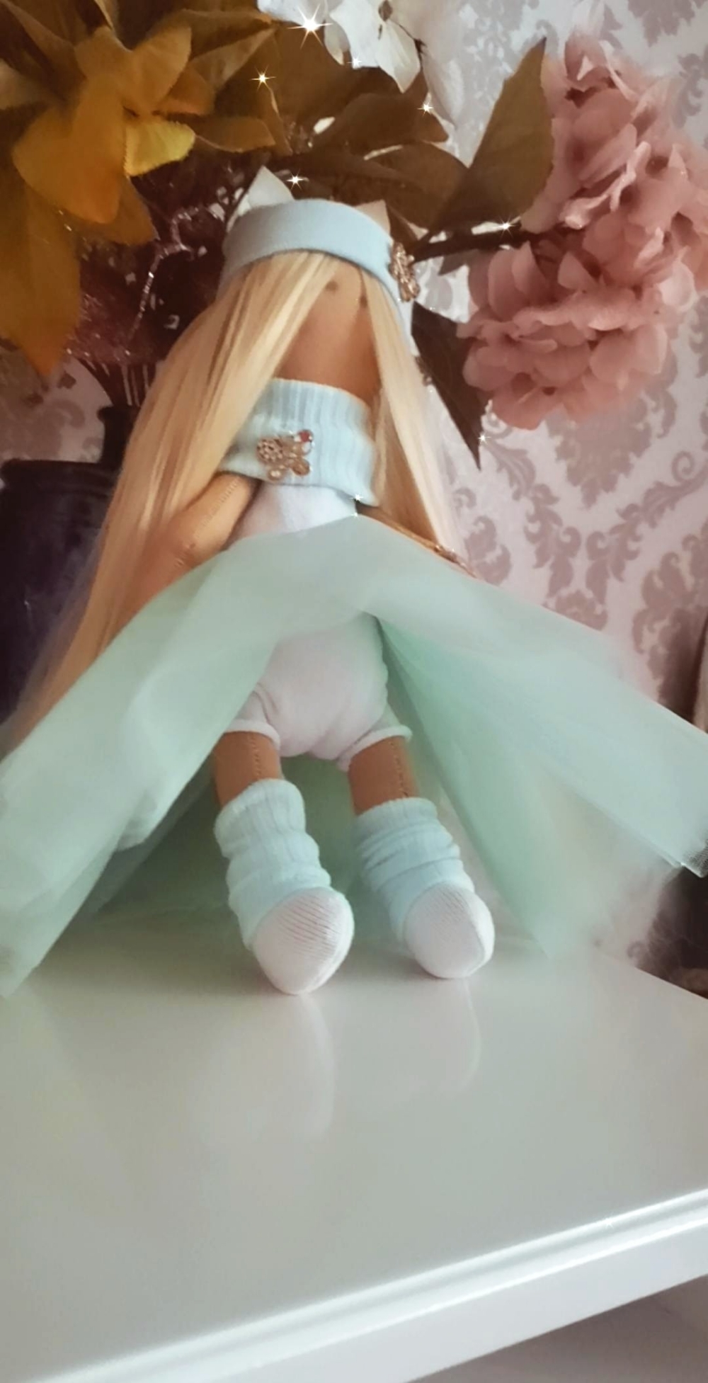 Фотография покупателя товара Набор для шитья. Интерьерная кукла «Вилу», 30 см - Фото 6