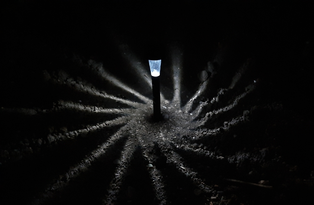 Фотография покупателя товара Садовый светильник на солнечной батарее «Трапеция», 4.5 × 30 × 4.5 см, 1 LED, свечение белое - Фото 54