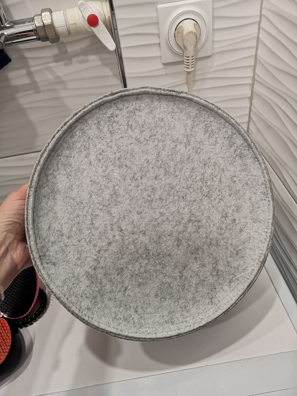 Фотография покупателя товара Корзина для хранения Доляна «Нафаня», 26×26×14 см, цвет серый - Фото 7