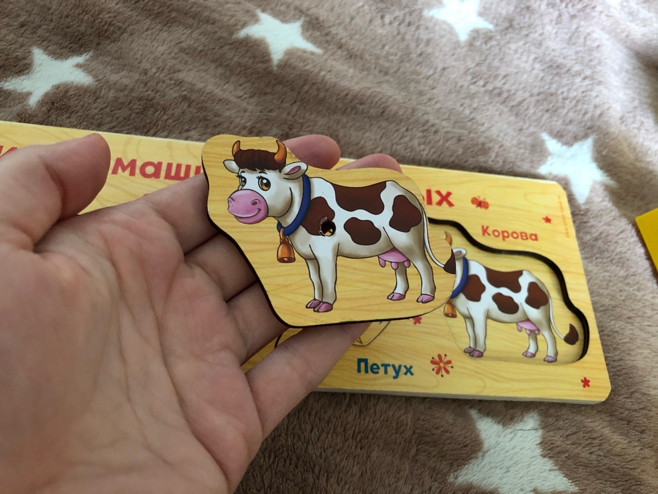 Фотография покупателя товара Рамка - вкладыш «Учим домашних животных», 5 элементов