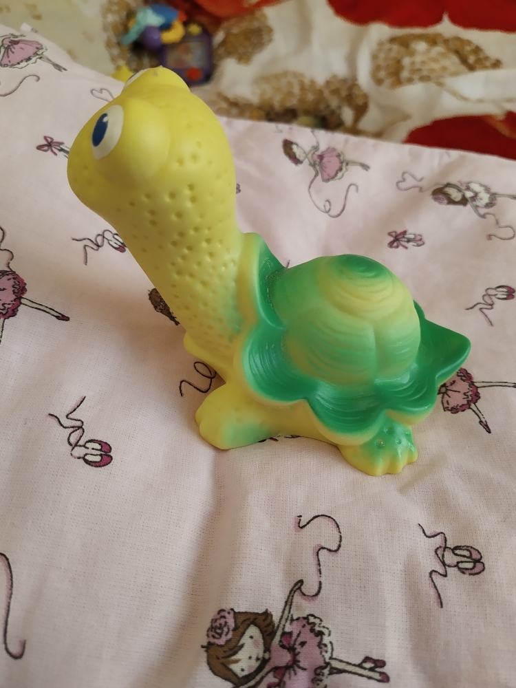 Фотография покупателя товара Резиновая игрушка «Черепаха», МИКС - Фото 2