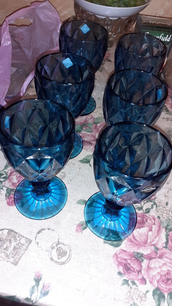 Фотография покупателя товара Бокал стеклянный Magistro «Круиз», 250 мл, 8×15,3 см, цвет синий - Фото 23