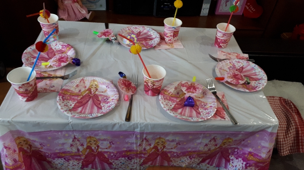Фотография покупателя товара Набор бумажной посуды «Праздник принцессы», на 6 персон - Фото 2