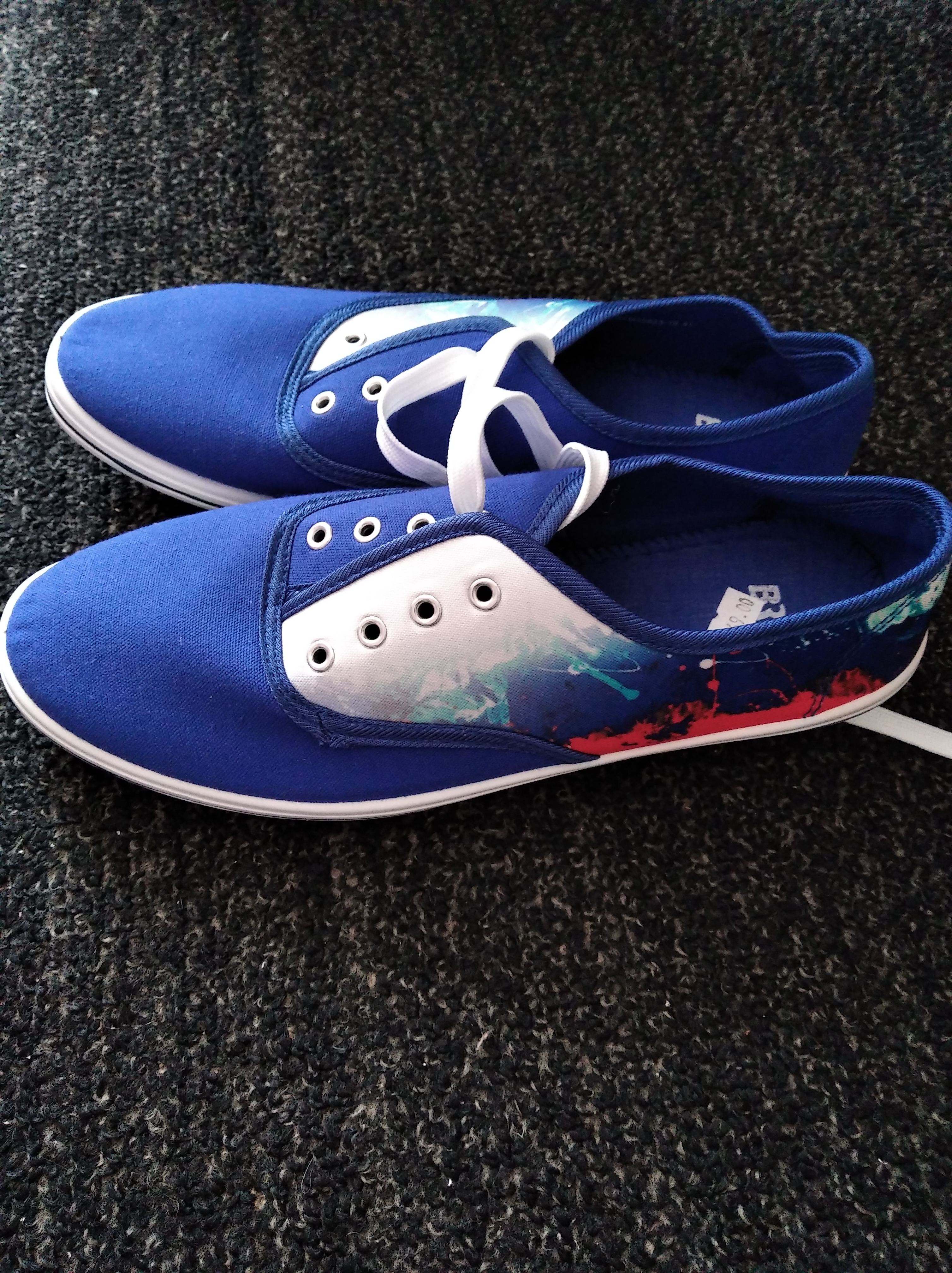 Фотография покупателя товара Кеды мужские, цвет синий, размер 44 - Фото 1