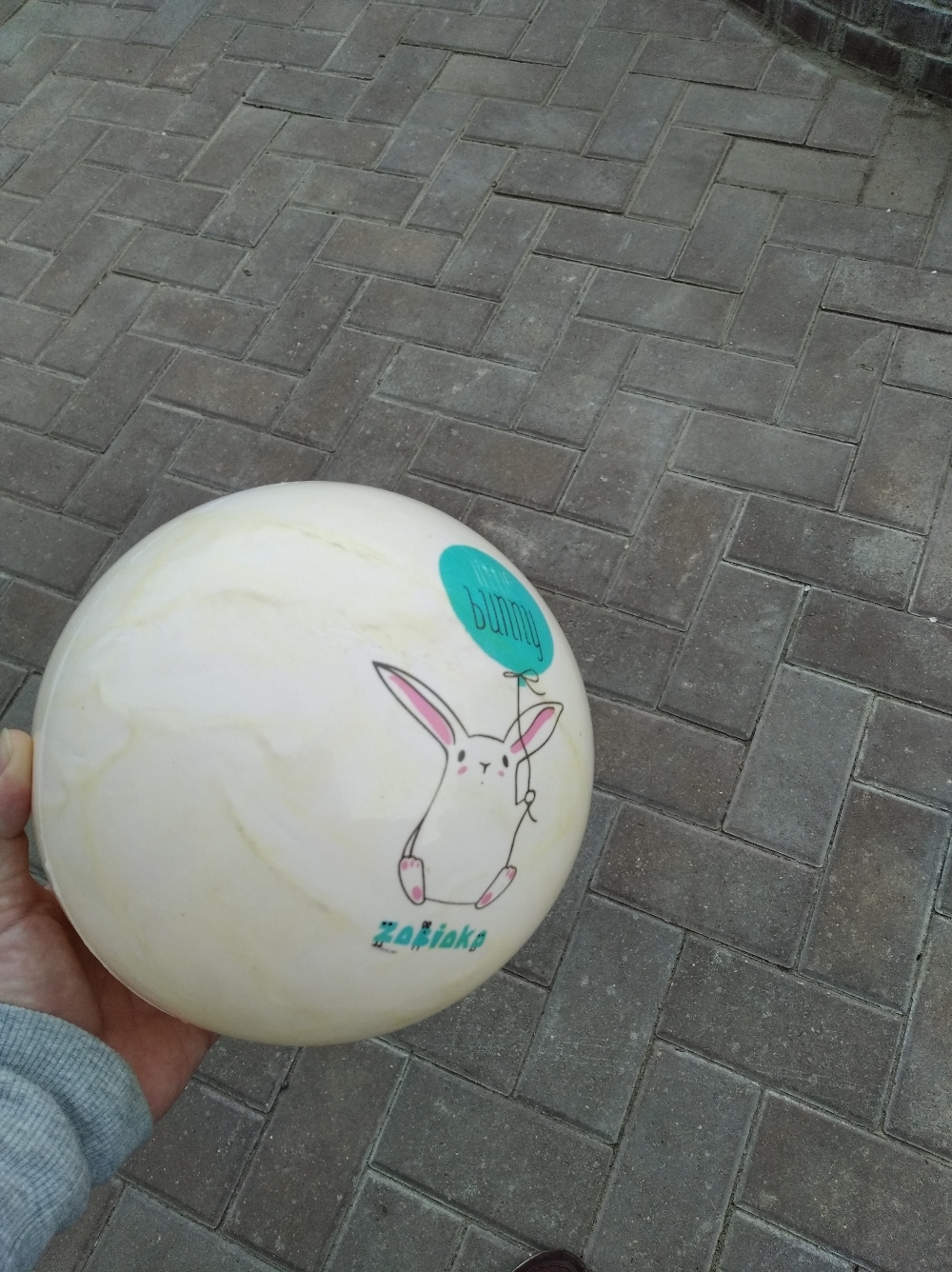 Фотография покупателя товара Мяч детский ZABIAKA, d=22 см, 60 г, цвет МИКС - Фото 3