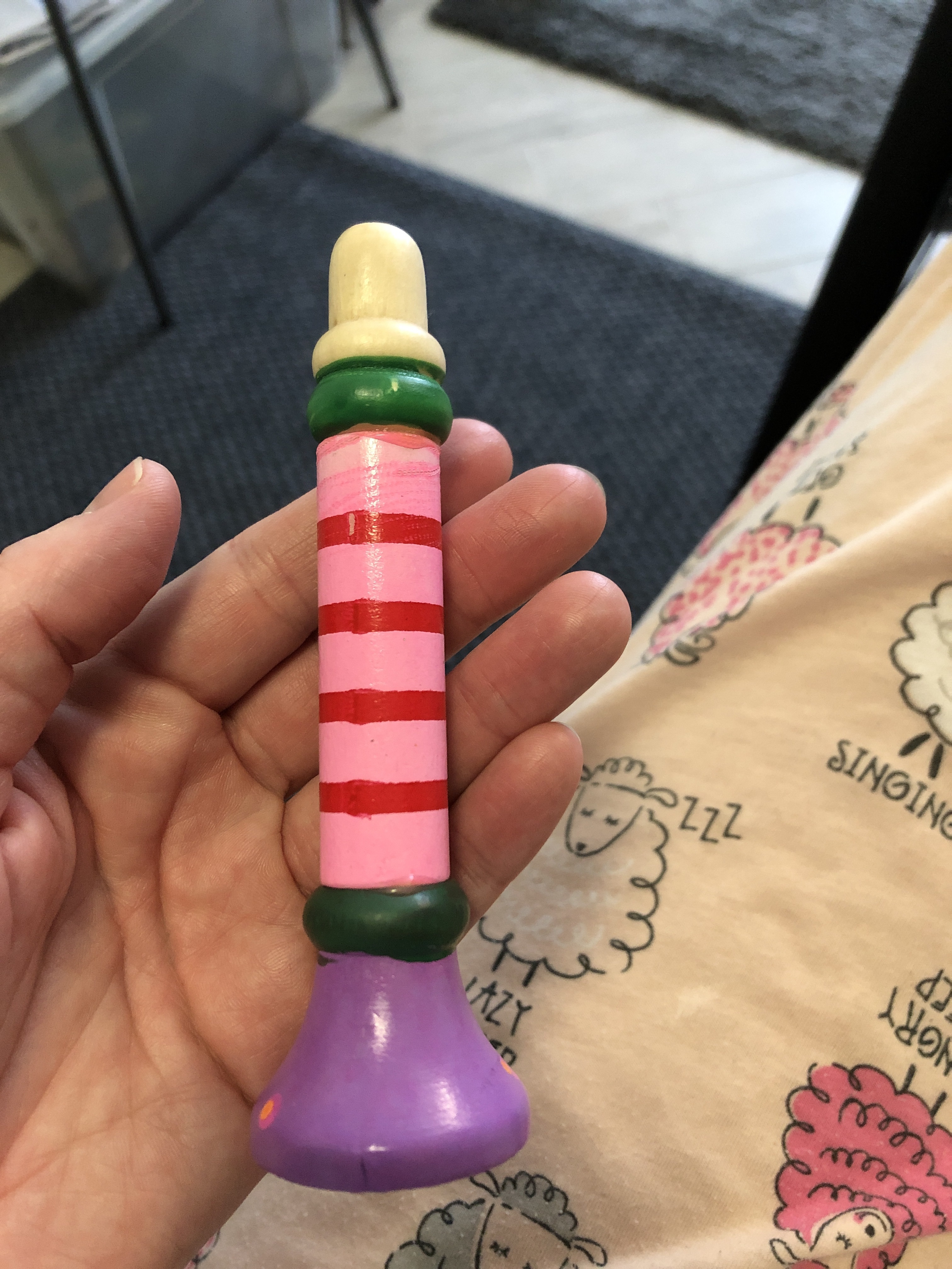 Фотография покупателя товара Музыкальная игрушка «Дудочка на веревочке», высокая, цвета МИКС - Фото 27