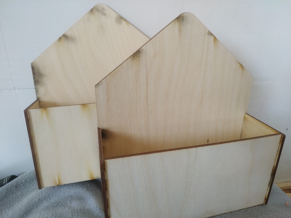 Фотография покупателя товара Кашпо деревянное 18×6×20 см Конверт "Двойной", натуральный Дарим Красиво