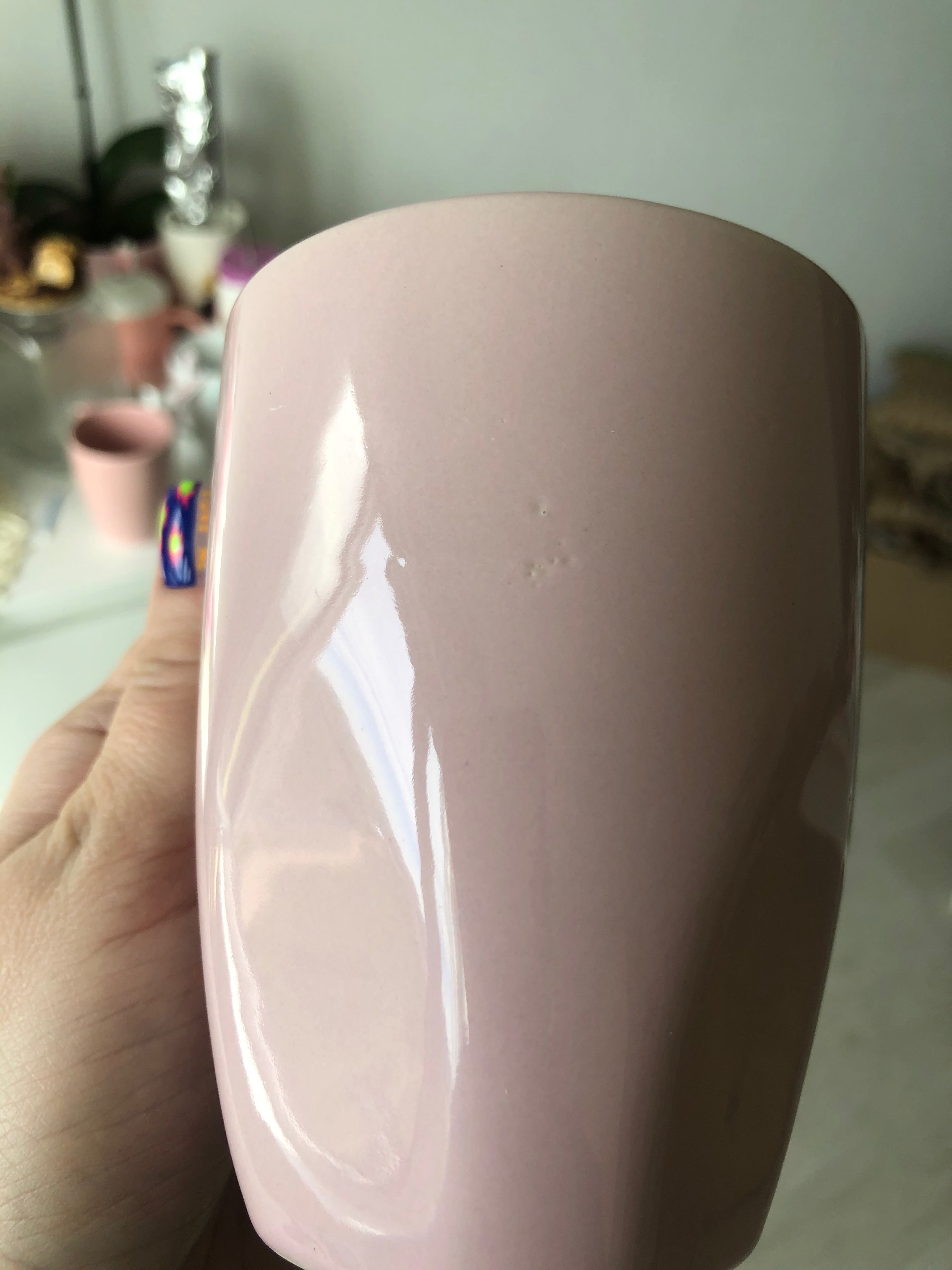 Фотография покупателя товара Кружка керамическая Доляна «Пастель», 280 мл, цвет розовый