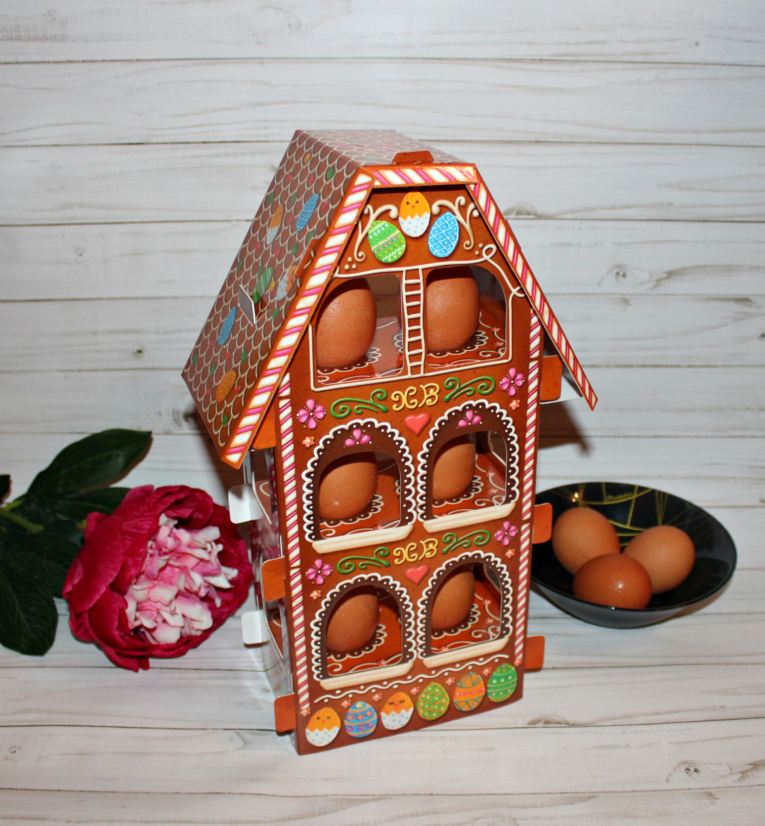 Фотография покупателя товара Подставка на 6 яиц «Пряничный домик» - Фото 1