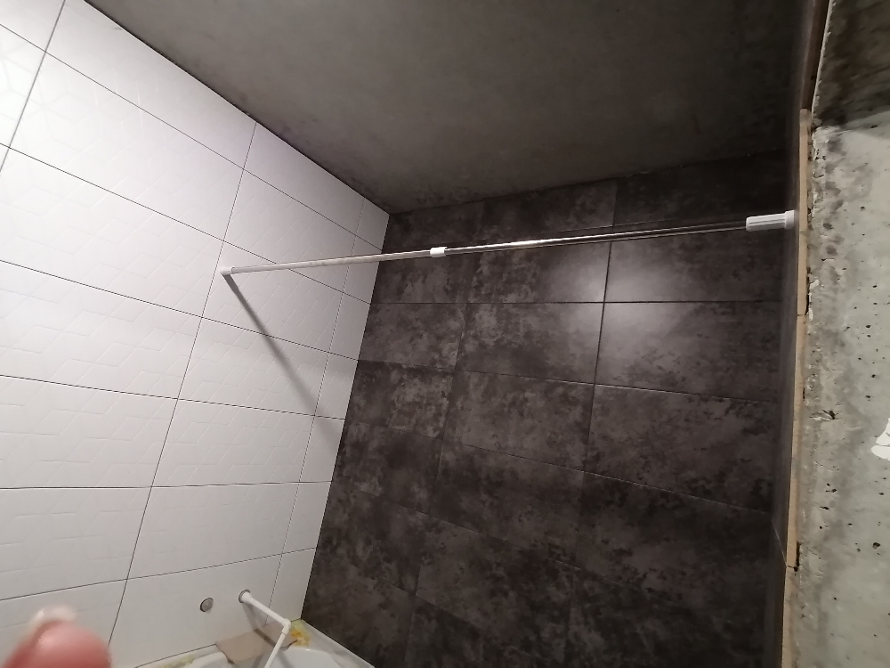Фотография покупателя товара Карниз для ванной комнаты, телескопический 110-200 см, стальной - Фото 1