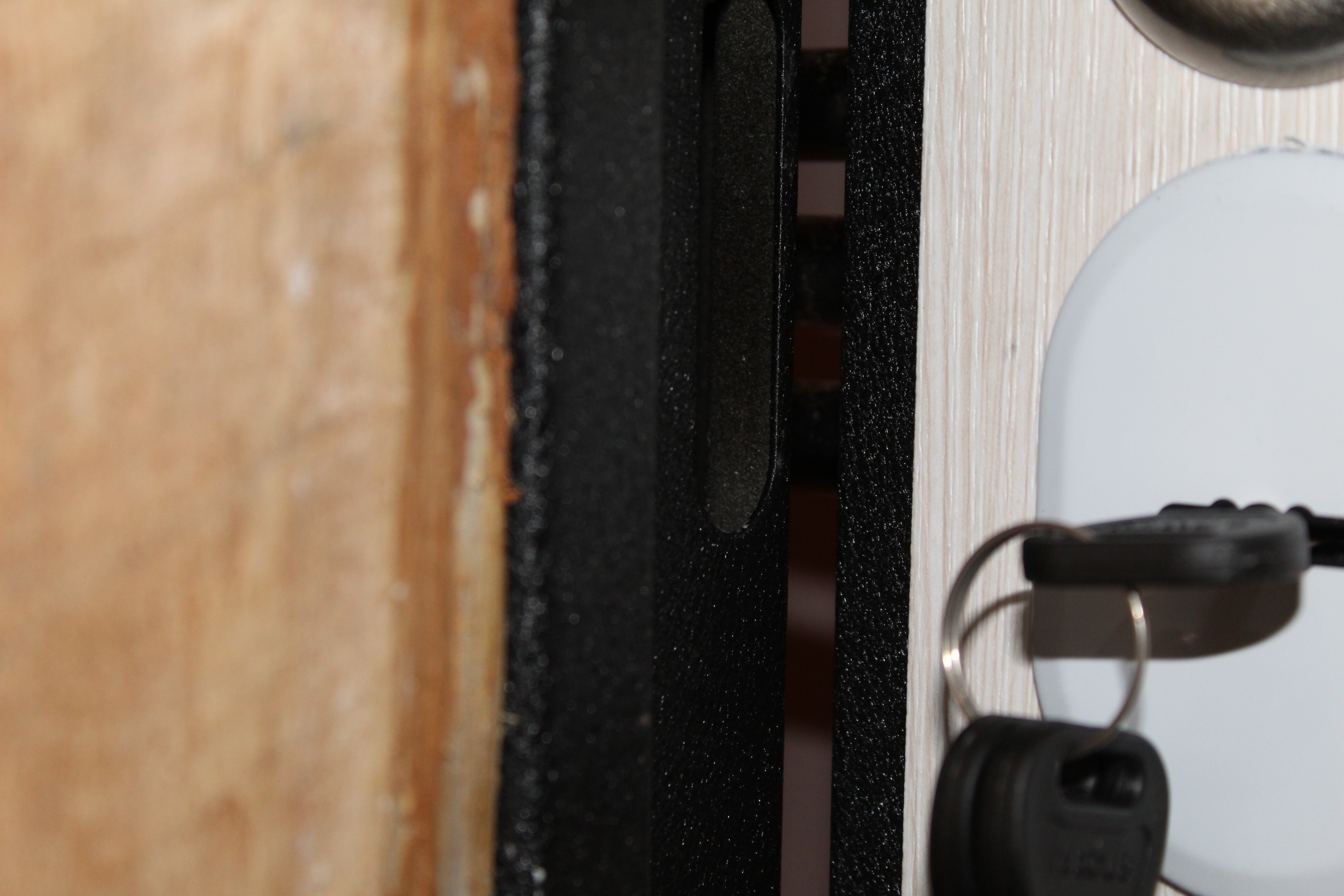 Фотография покупателя товара Входная дверь «Хит 6 Nova», 960 × 2050 мм, левая, цвет чёрный шёлк / лиственница белая - Фото 1