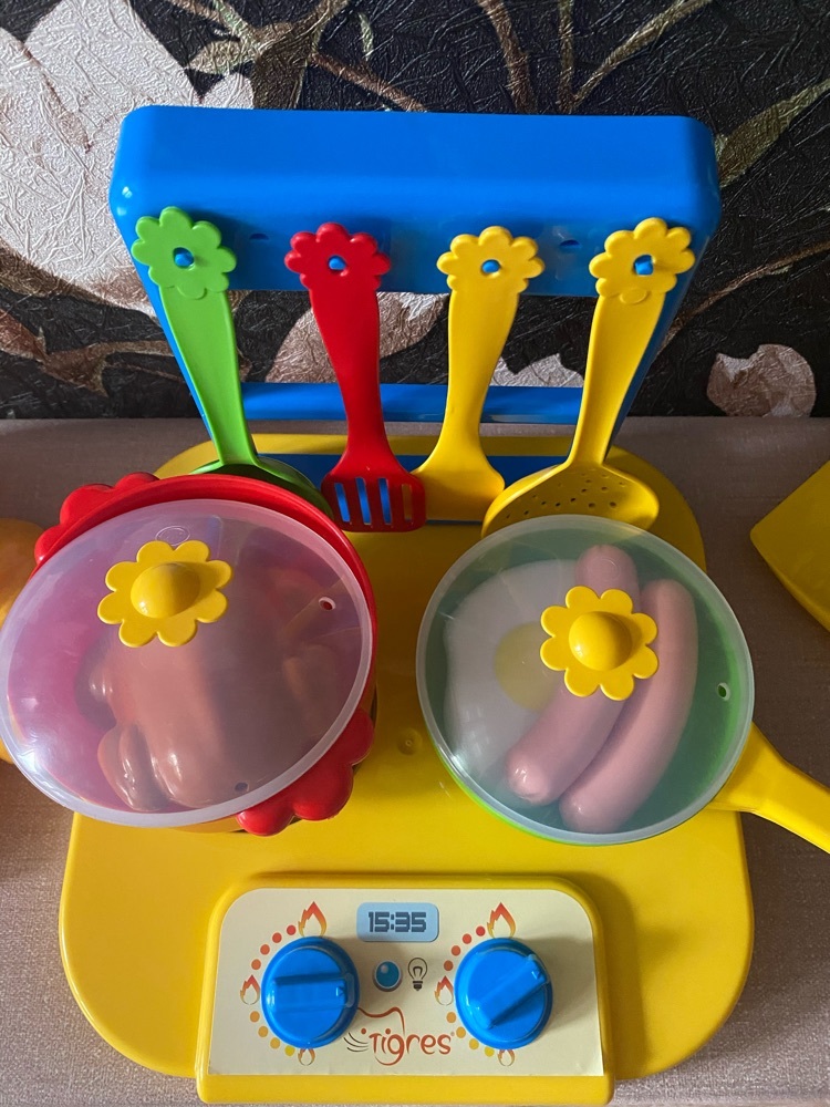 Фотография покупателя товара Набор посуды «Ромашка» с плиткой, 6 предметов, МИКС - Фото 4
