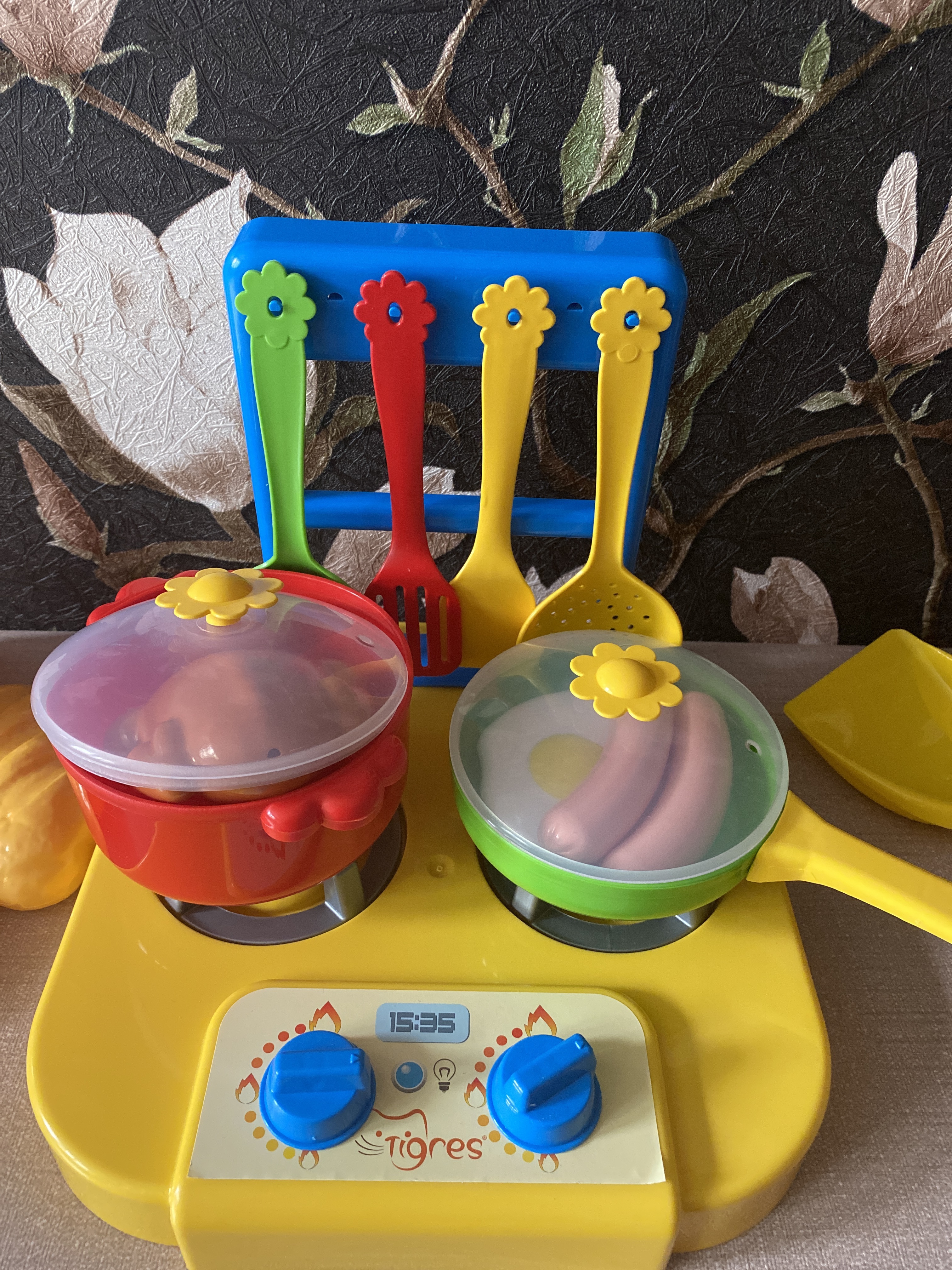 Фотография покупателя товара Набор посуды «Ромашка» с плиткой, 6 предметов, МИКС - Фото 3