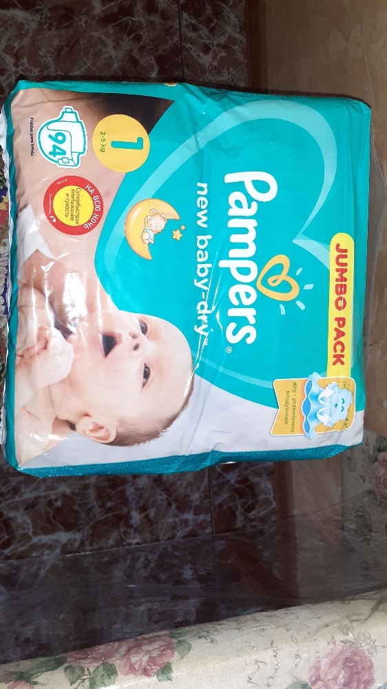 Фотография покупателя товара Подгузники Pampers New Baby-Dry (2-5 кг), 27 шт - Фото 3