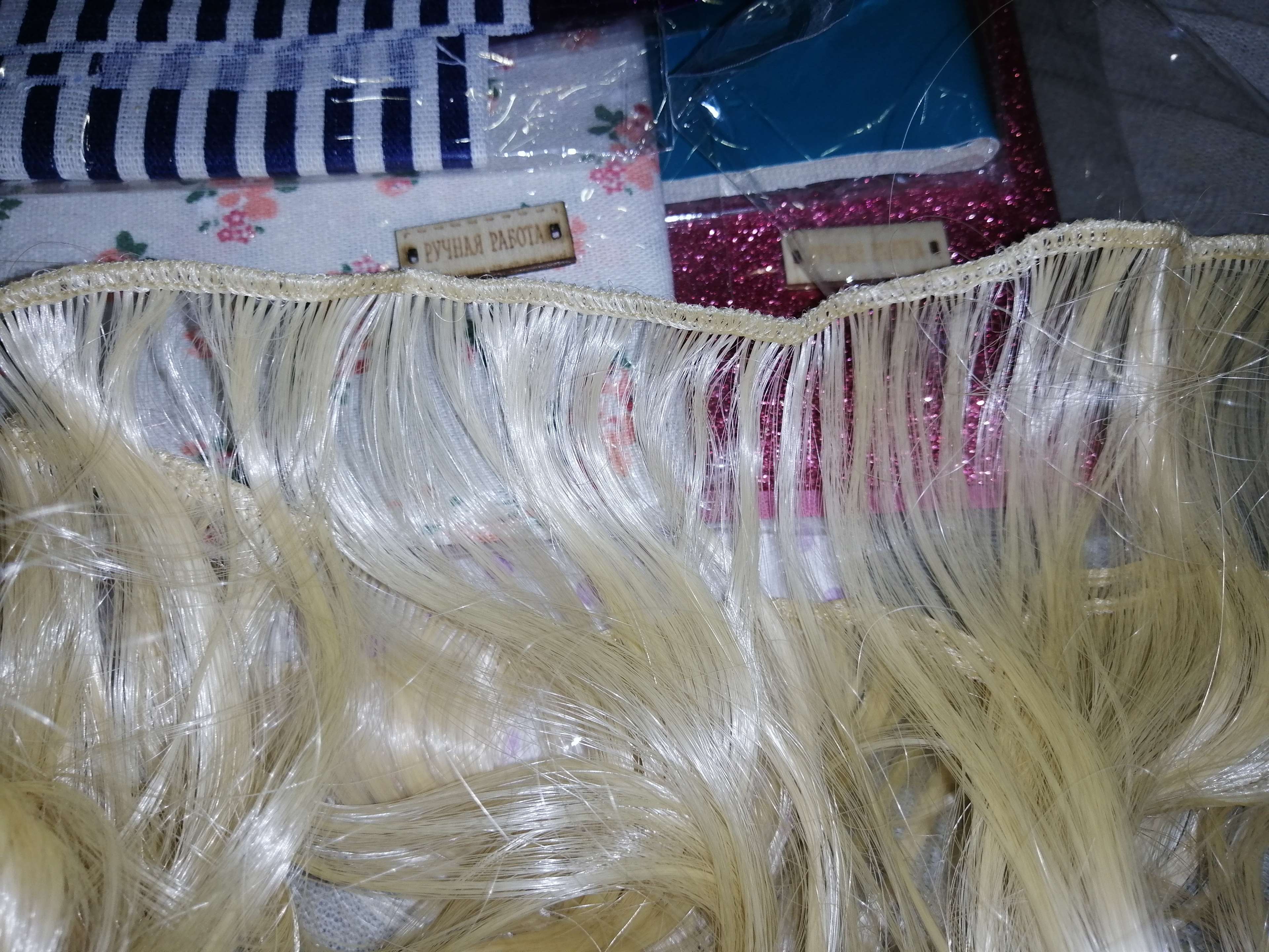 Фотография покупателя товара Волосы - тресс для кукол «Светлые волны», длина волос: 25 см, ширина: 150 см - Фото 1