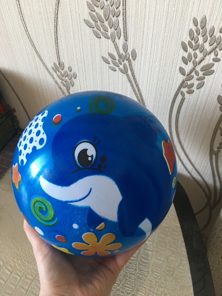 Фотография покупателя товара Мяч детский ZABIAKA «Дельфинчик», d=22 см, 60 г - Фото 3