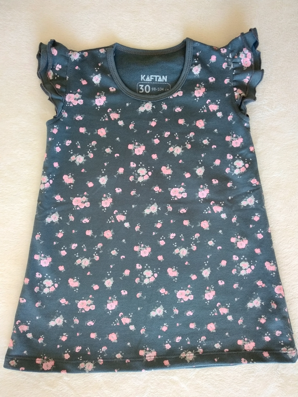 Фотография покупателя товара Платье для девочки KAFTAN "Kitten" р.30 (98-104), т. серый - Фото 1