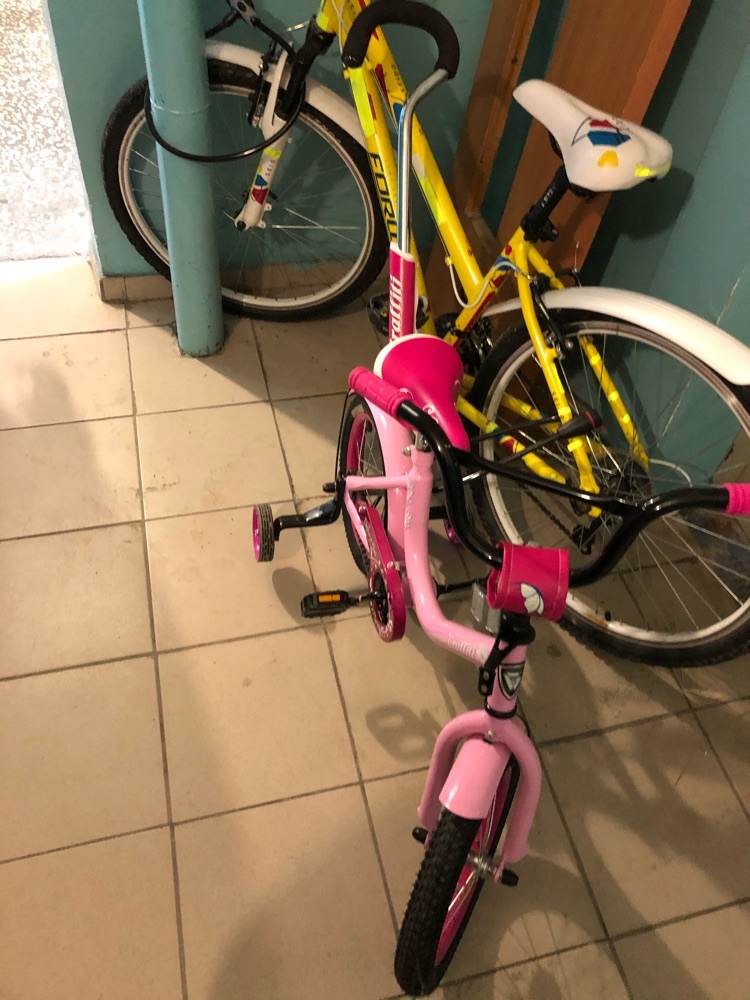 Фотография покупателя товара Велосипед 14" Graffiti Fashion Girl, цвет розовый - Фото 1