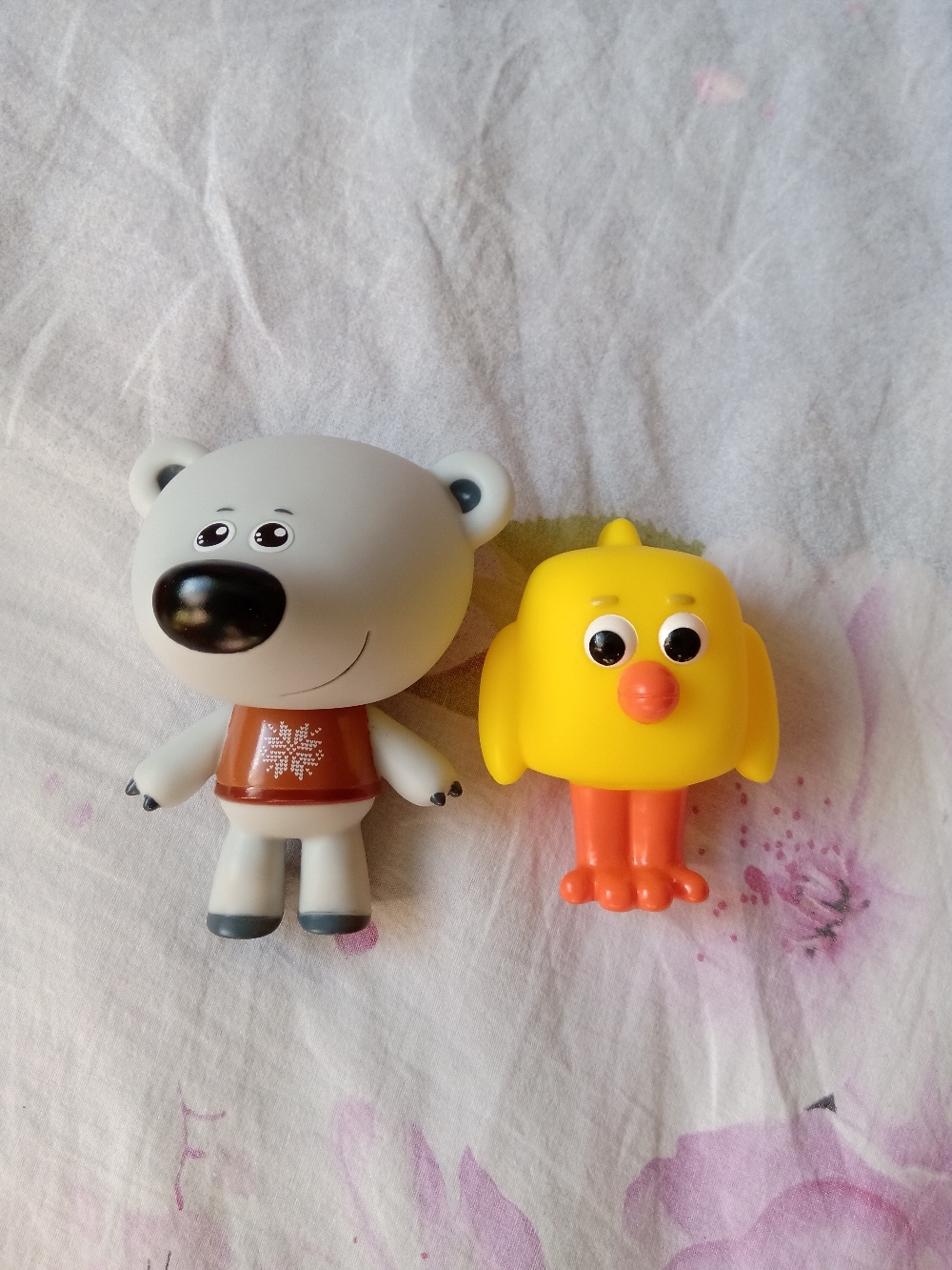 Фотография покупателя товара Набор из 2 игрушек для купания «Цыпа и Тучка», в сетке - Фото 2