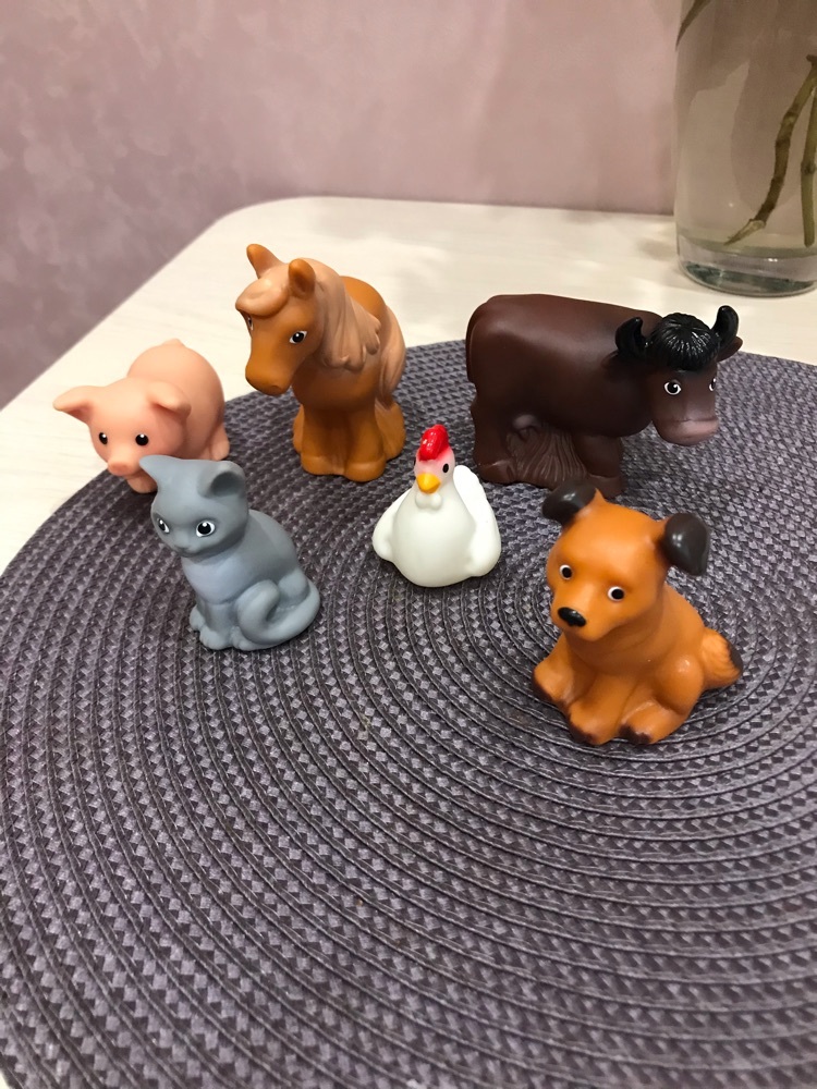 Фотография покупателя товара Резиновая игрушка «Набор Домашние животные»
