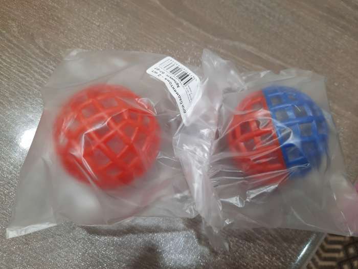 Фотография покупателя товара Мяч для бадминтона, d=5.5 см, цвет МИКС - Фото 2