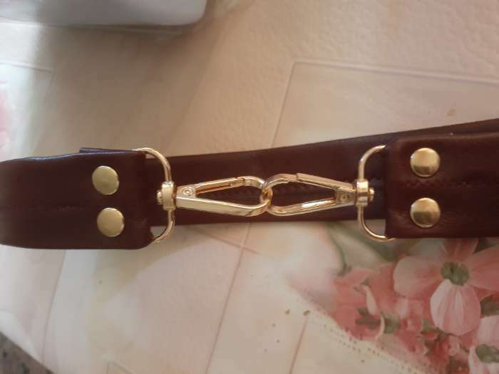 Фотография покупателя товара Карабин металлический, 48×18 мм / 13×2.2 мм, 5 шт., цвет золотой - Фото 2