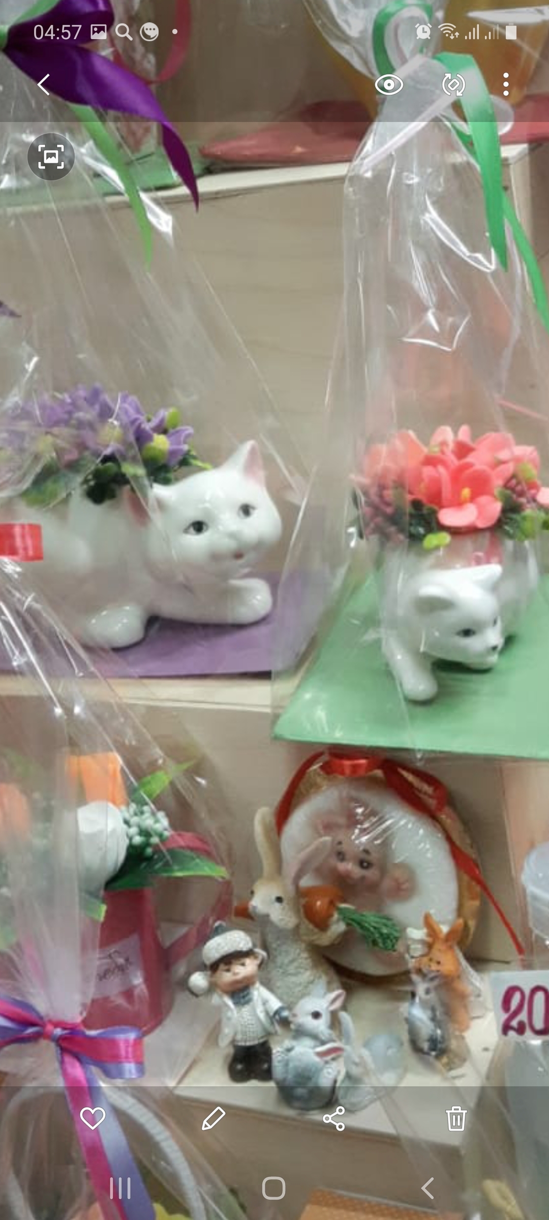 Фотография покупателя товара Декоративный горшок для цветов «Кошка», 450 мл, 15.4×8.1×8 см, керамический, белый - Фото 5