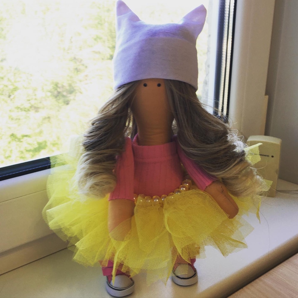 Фотография покупателя товара Волосы - тресс для кукол «Завитки» длина волос: 15 см, ширина: 100 см, №LSA051 - Фото 1