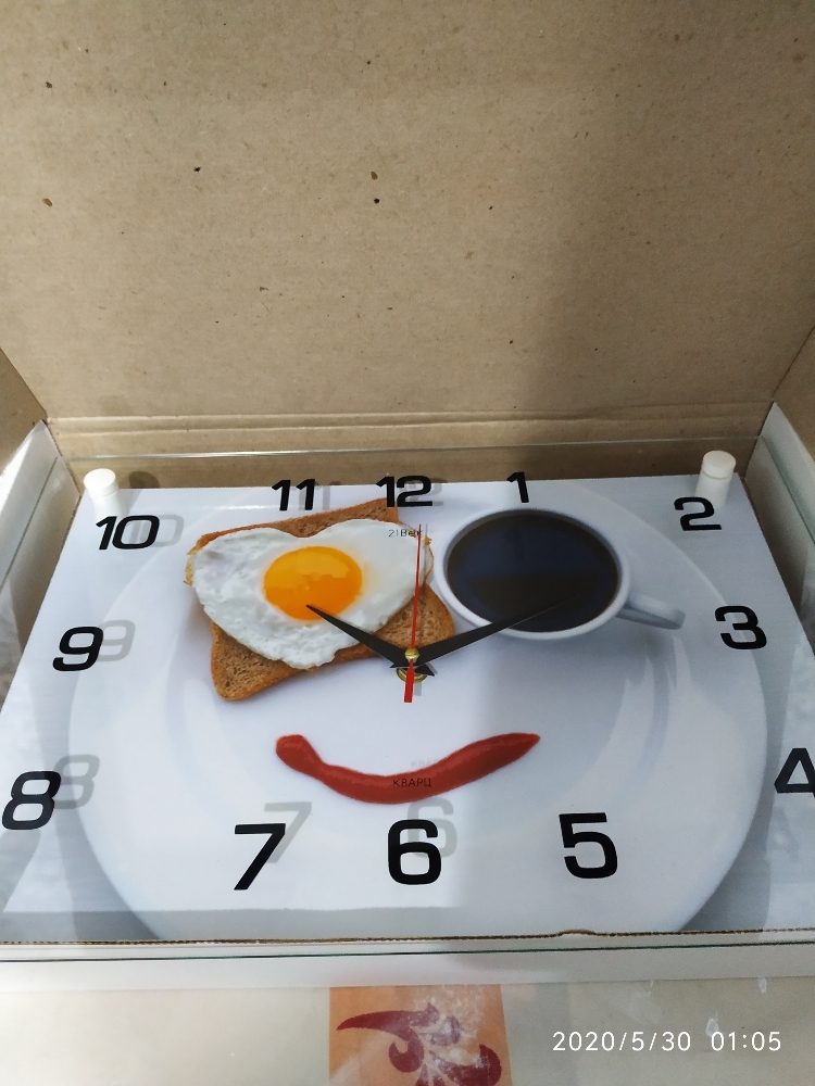 Фотография покупателя товара Часы настенные: Кухня, "Завтрак", бесшумные, 25 х 35 см - Фото 3