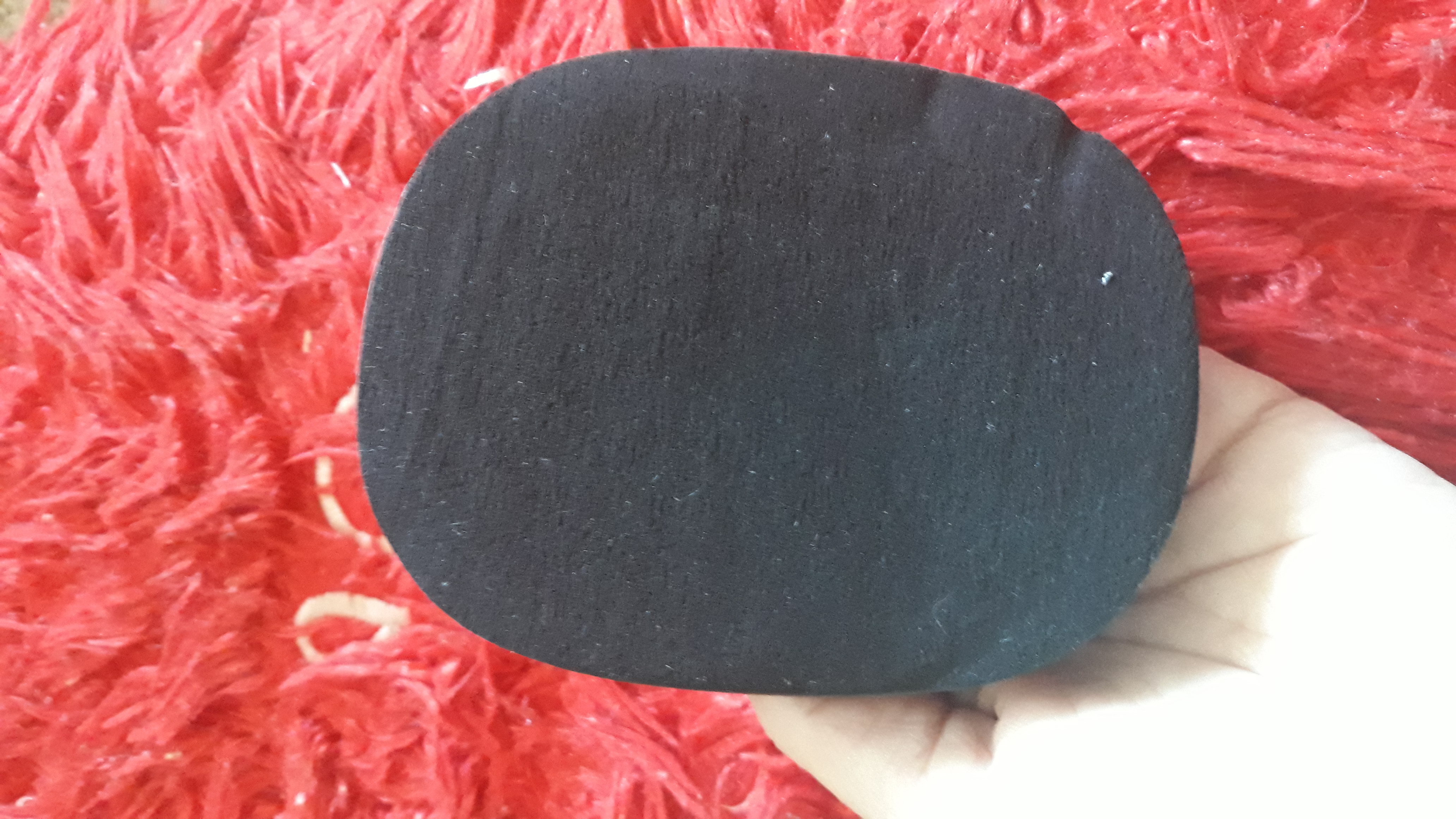 Фотография покупателя товара Спонж для умывания «Умывашка», 11 × 8,5 см, влажный, цвет чёрный