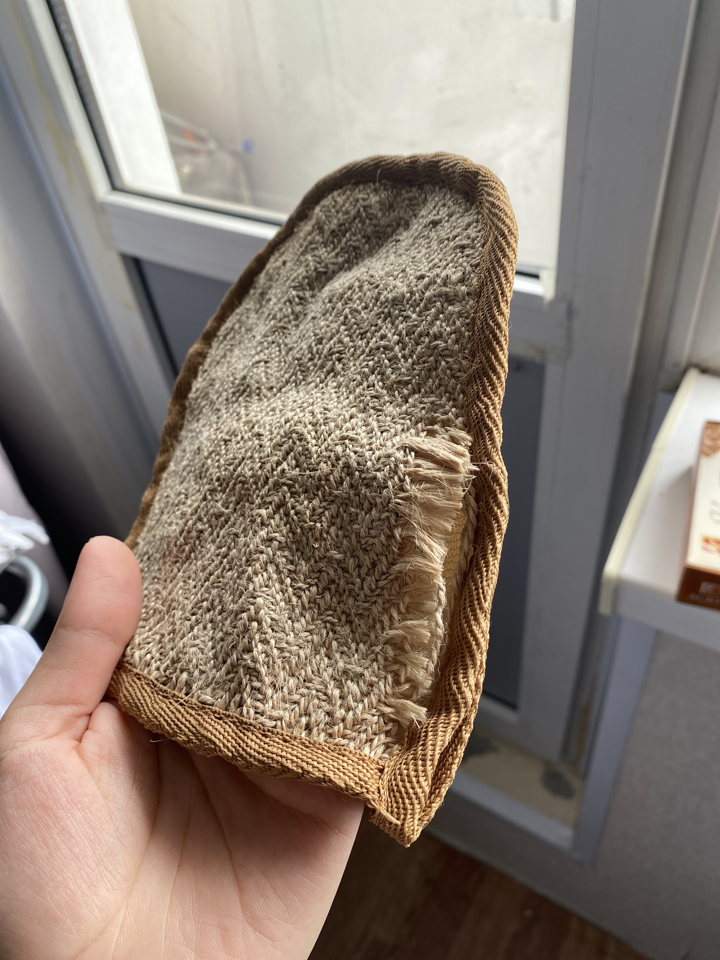 Фотография покупателя товара Мочалка рукавица натуральная, сизаль 15×19см - Фото 1