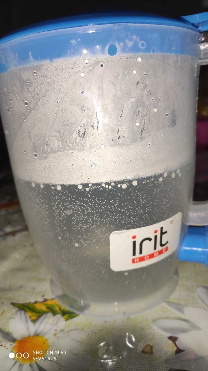 Фотография покупателя товара Чайник электрический Irit IR-1121, пластик, 1 л, 550 Вт, синий - Фото 1