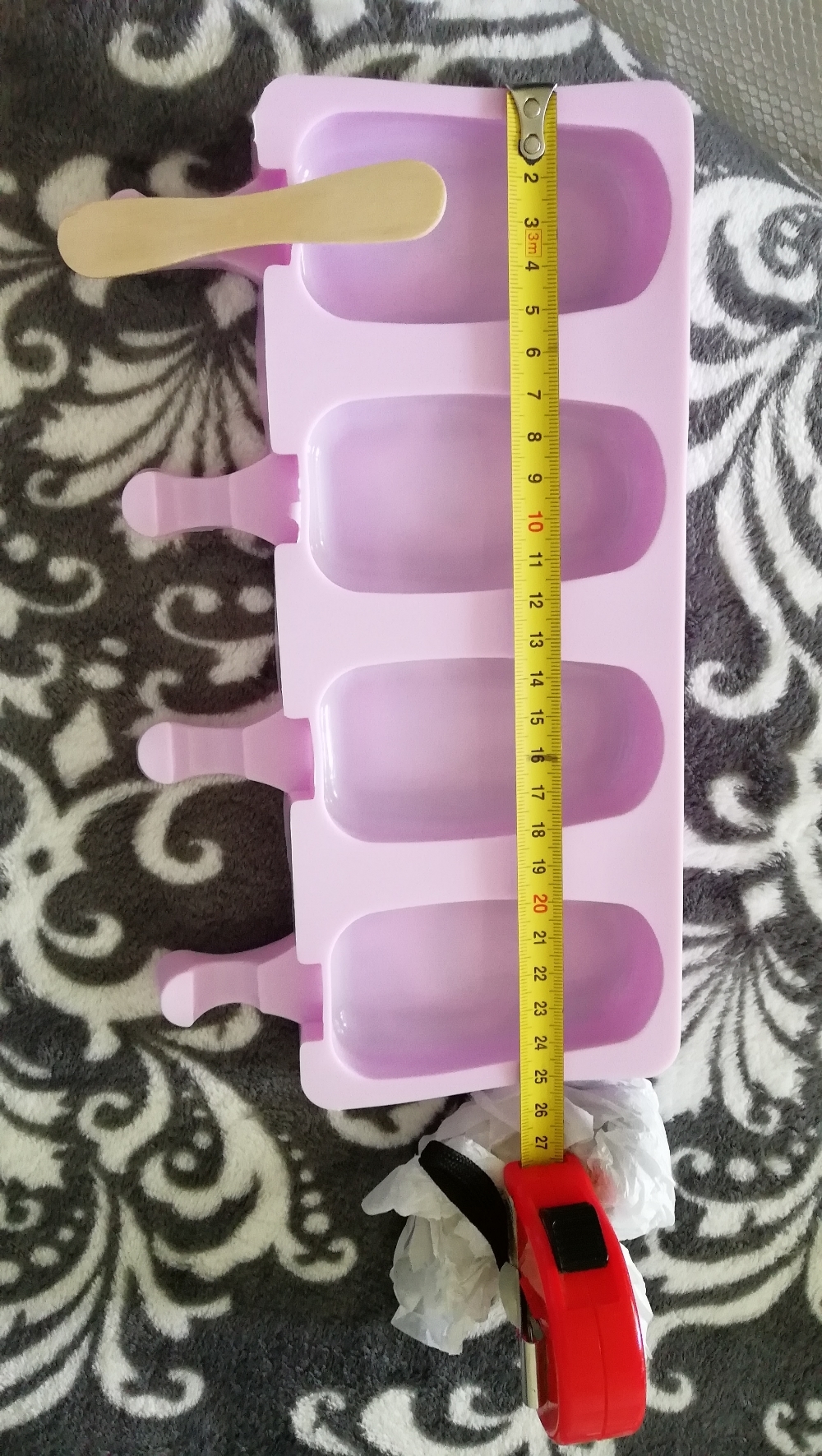 Фотография покупателя товара Форма для мороженого «Эскимо классика», силикон, 25,8×14,6×2,6 см, 4 ячейки, цвет МИКС - Фото 19