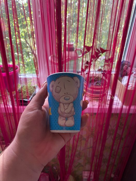 Фотография покупателя товара Стакан детский из бамбука Me To You нежно-голубой - Фото 1