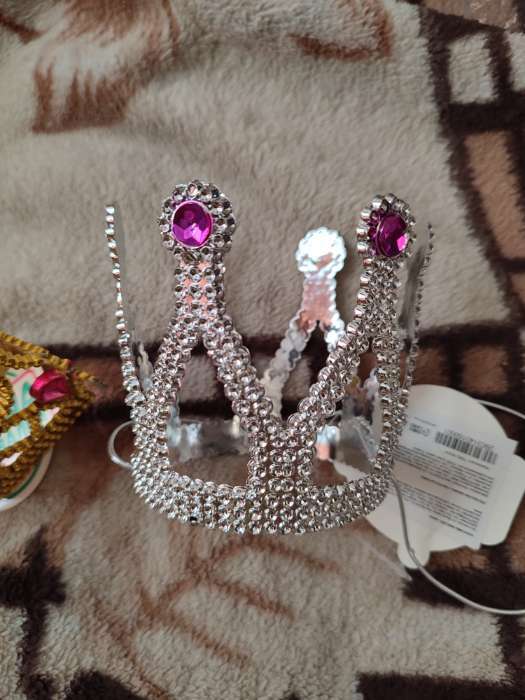 Фотография покупателя товара Корона «Принцессы», на веревочке, золото - Фото 1