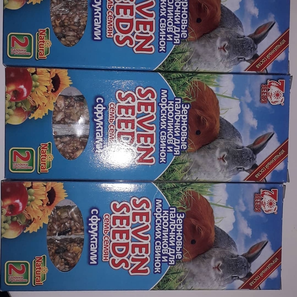 Фотография покупателя товара Палочки "Seven Seeds special" для кроликов и морских свинок, фрукты, 2 шт, 100 г