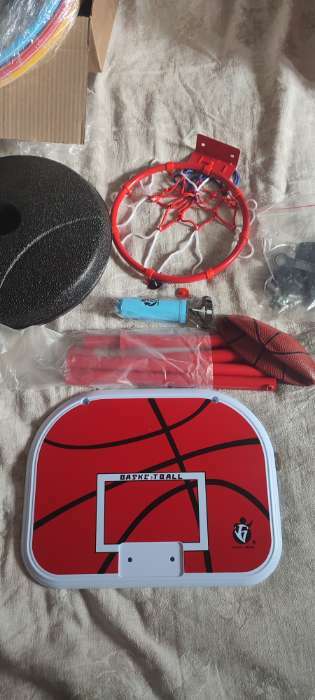 Фотография покупателя товара Баскетбольный набор «Штрафной бросок», напольный, с мячом - Фото 2