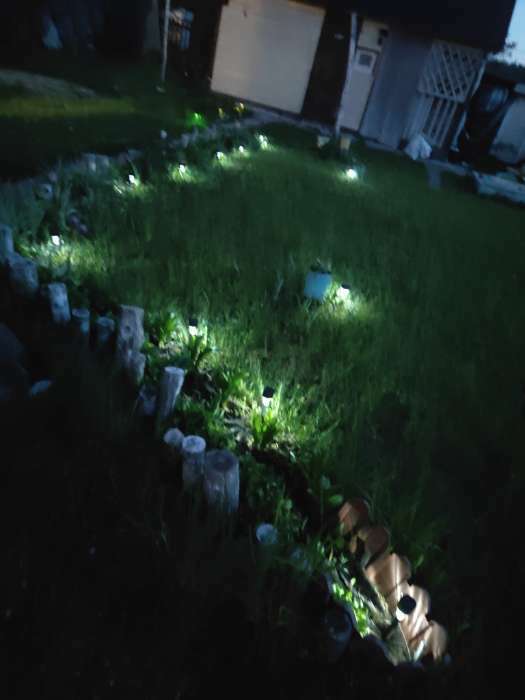 Фотография покупателя товара Садовый светильник на солнечной батарее «Трапеция», 4.5 × 30 × 4.5 см, 1 LED, свечение белое - Фото 28