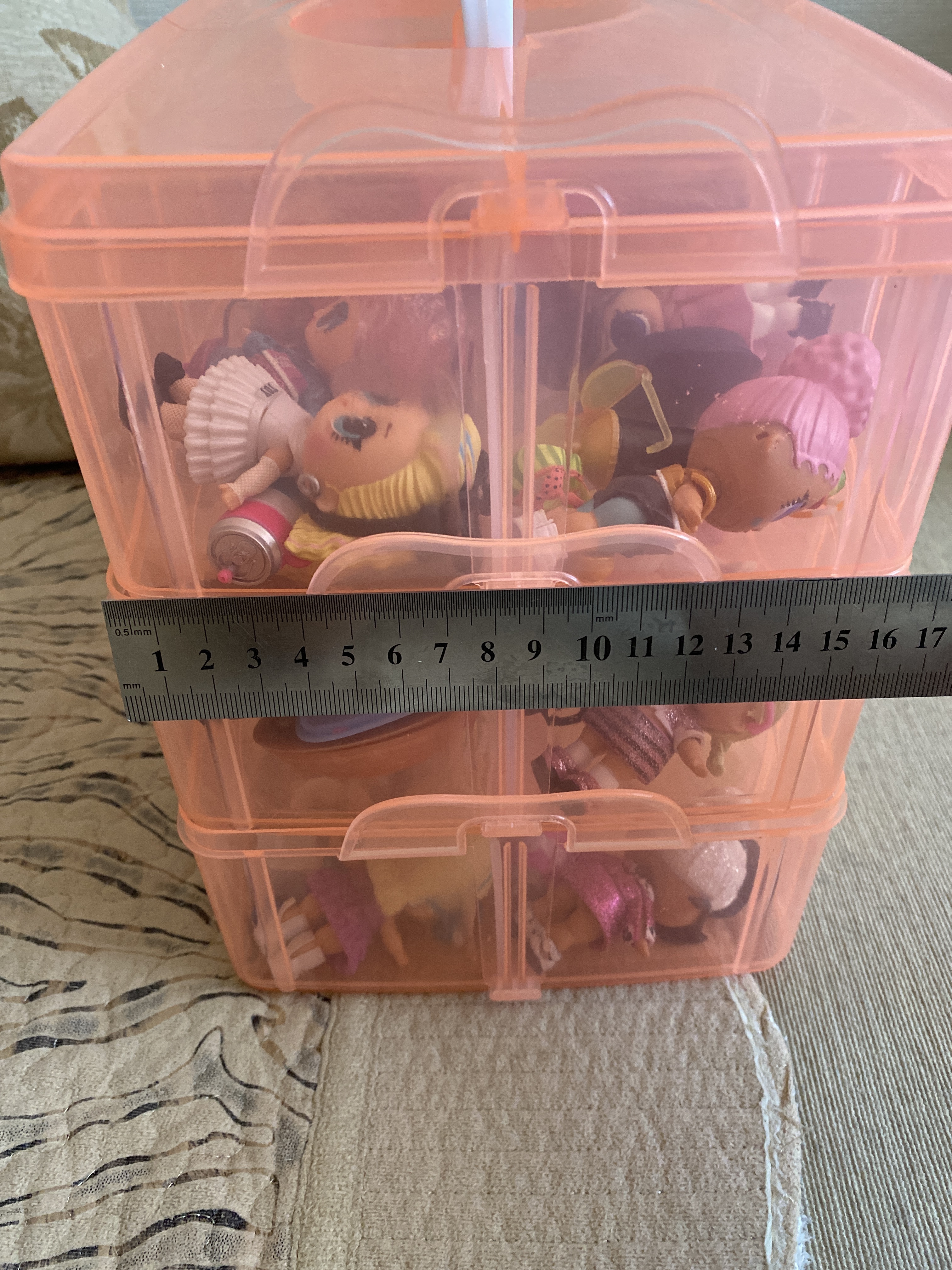 Фотография покупателя товара Органайзер для хранения, 3 яруса, 30 ячеек, 25×17×18 см, цвет МИКС - Фото 8
