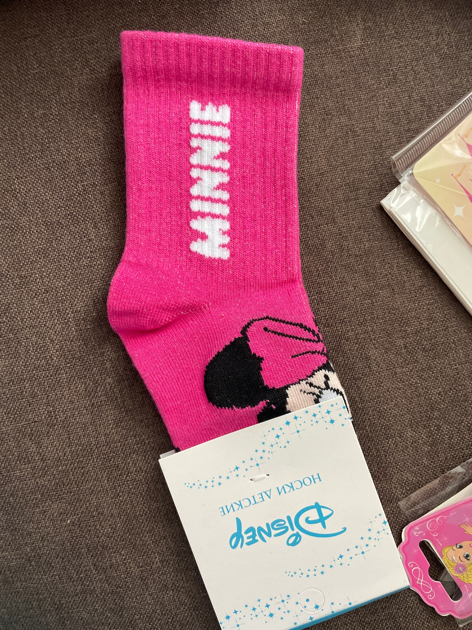 Фотография покупателя товара Носки для девочки Minnie, DISNEY, 16-18 см, розовые - Фото 1