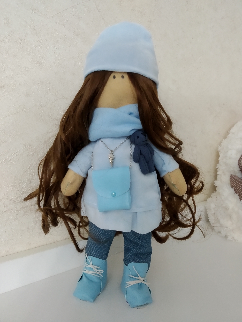 Фотография покупателя товара Набор для шитья. Интерьерная кукла «Кэтти», 30 см - Фото 3