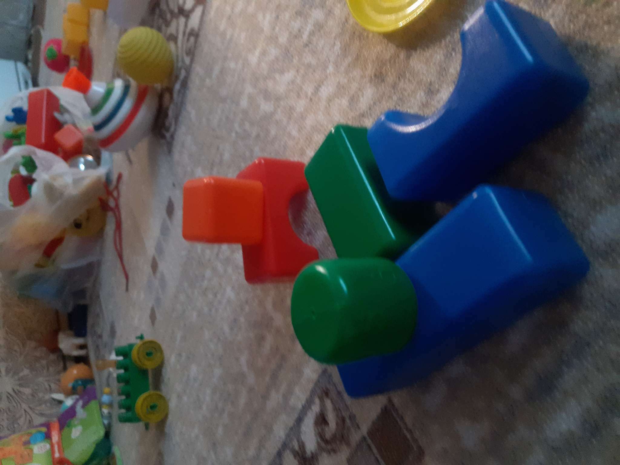 Фотография покупателя товара Кубики детские «Смешарики», набор 60 элементов, 4×4 см - Фото 1