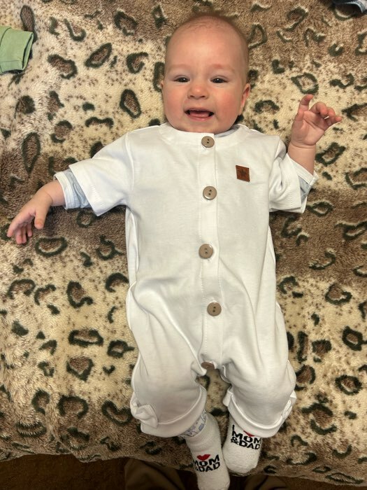 Фотография покупателя товара Песочник детский «Крошка Я» Love nature, рост 62-68 см, зелёный - Фото 2