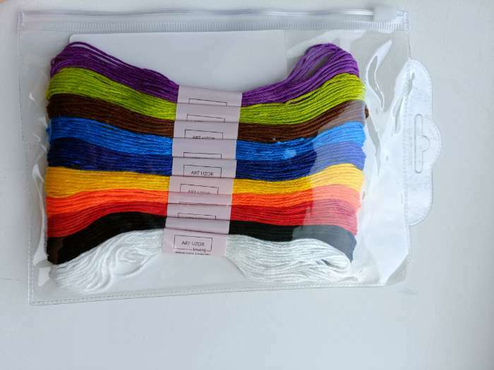 Фотография покупателя товара Набор ниток мулине «Школьный», 8±1 м, 10 шт. - Фото 2