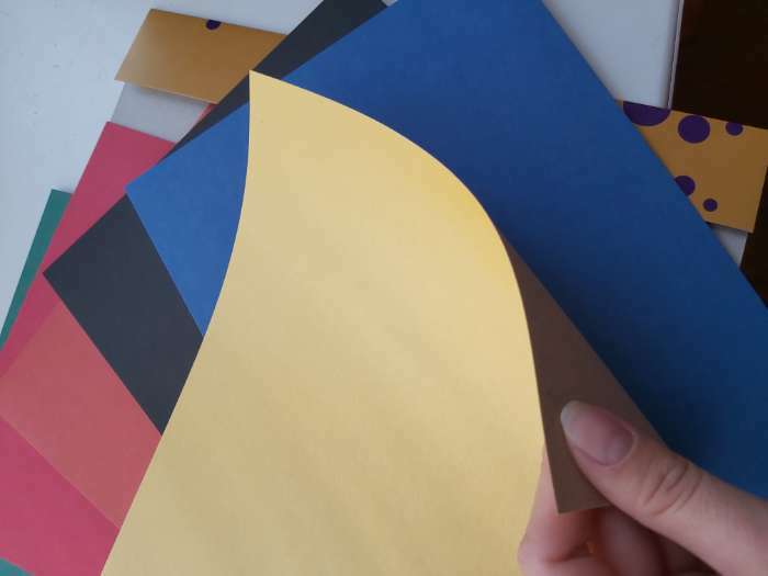 Фотография покупателя товара Картон цветной «Котик», формат А4, 6 листов, 6 цветов, немелованный односторонний.