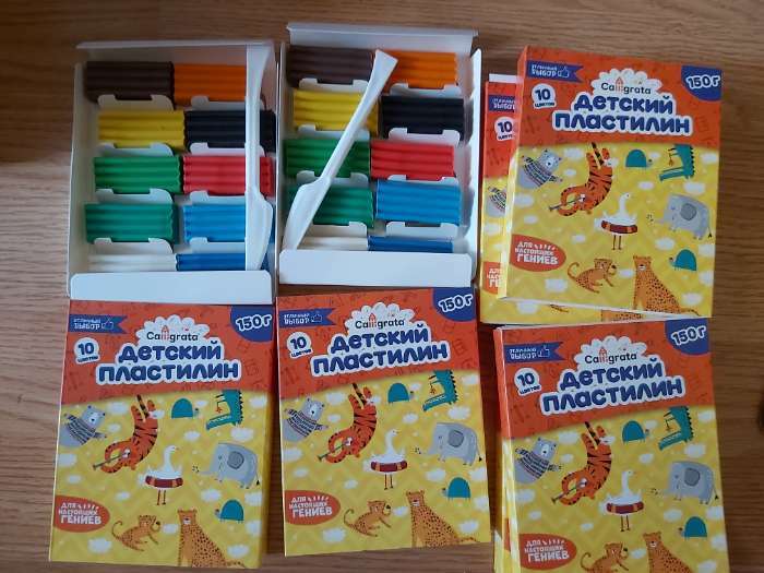 Фотография покупателя товара Пластилин Calligrata «Классический», 12 цветов, 240 г - Фото 14