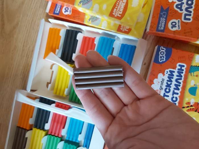 Фотография покупателя товара Пластилин Calligrata «Классический», 12 цветов, 240 г - Фото 15