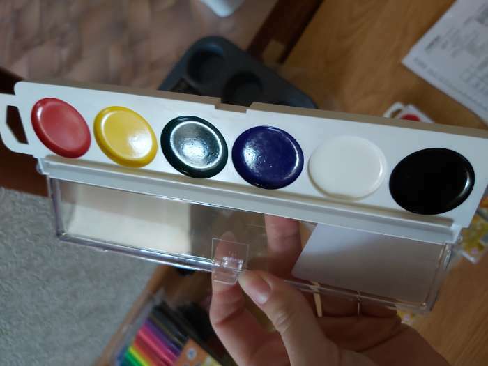 Фотография покупателя товара Акварель медовая Calligrata, 6 цветов, без кисти, пластик - Фото 1