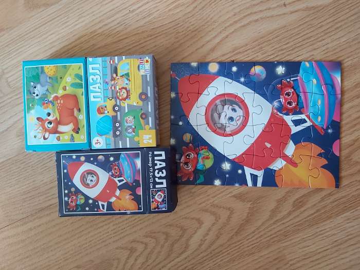 Фотография покупателя товара Пазл «В космосе», 24 элемента - Фото 4