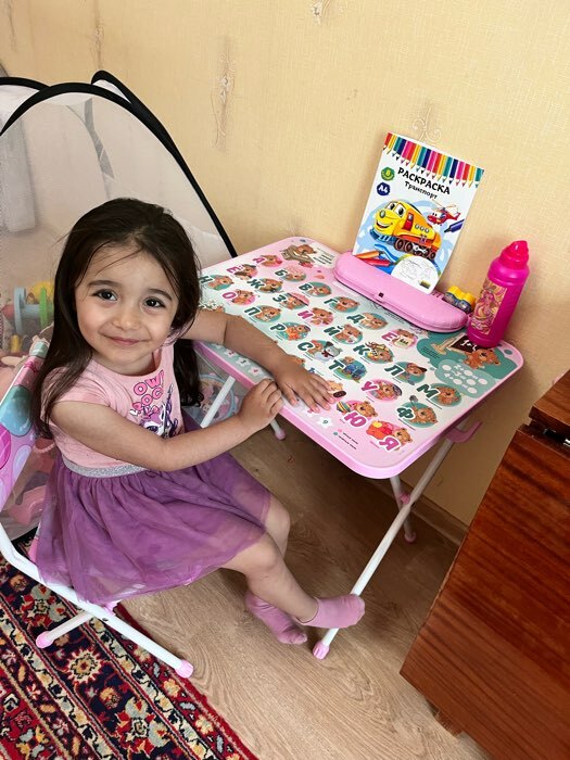 Фотография покупателя товара Комплект детской мебели «Забавные медвежата», мягкий стул, 3-7 лет